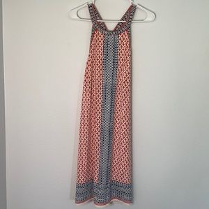 Maison Jules Orange, Navy, & White Dress (New)